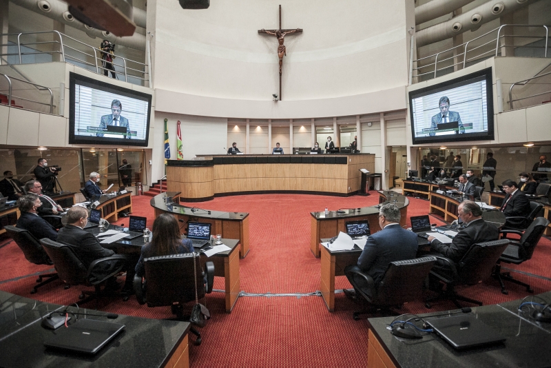 Tribunal Especial de Julgamento, durante a sessão de instalação, no dia 25 de setembro FOTO: Bruno Collaço / AGÊNCIA AL