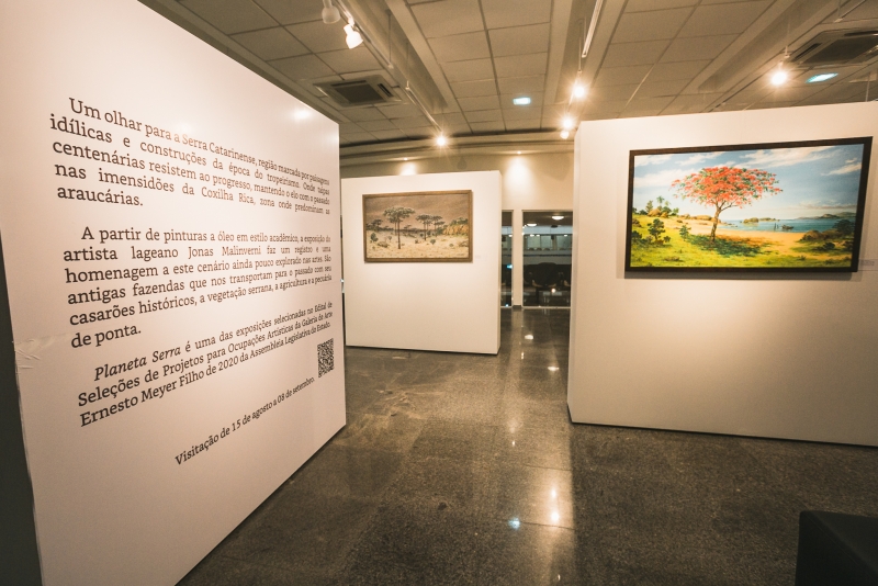 A exposição segue aberta até o dia 8 de setembro na Galeria Ernesto Meyer Filho, localizada no hall da Assembleia Legislativa. FOTO: Bruno Collaço / AGÊNCIA AL 
