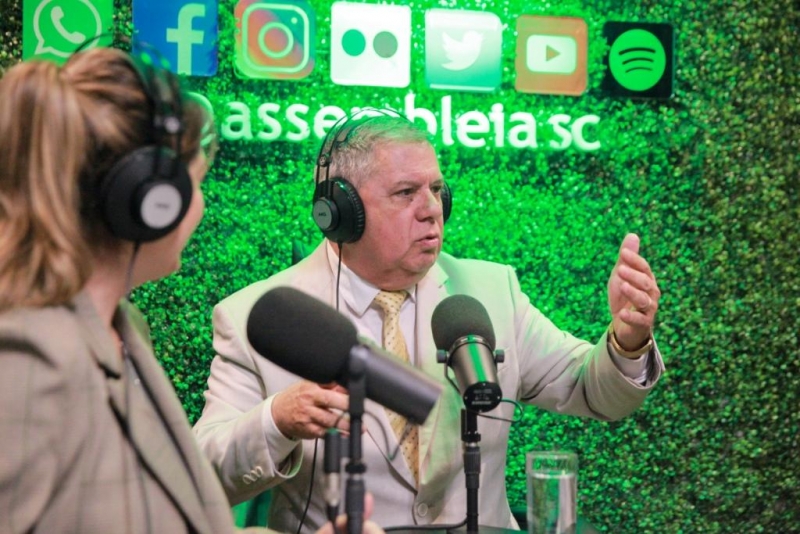 Deputado Mario Motta é o participante da edição desta semana do videocast/podcast da Rádio AL - FOTO: Vicente Schmitt/Agência AL 