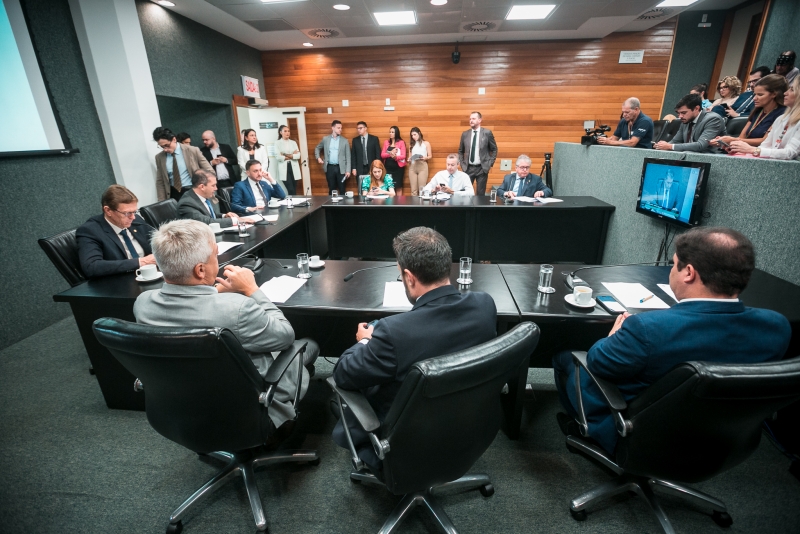 Reunião da CCJ desta terça-feira (9). - FOTO: Bruno Collaço / AGÊNCIA AL 