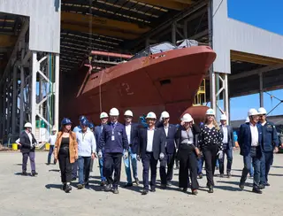 Governador de SC, Jorginho Mello, acompanha em Itajaí o programa de construção de fragatas para a Marinha