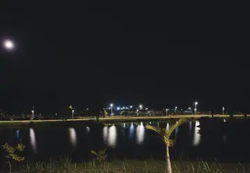 Ecoparque Refúgio dos Pássaros, no Centro de Araquari (SC), ganhou 59 luminárias com tecnologia LED. - Fotos Quantum Engenharia/Divulgação 