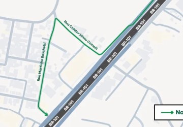 São José promove alteração no trânsito na rua Martinho Boschetti, sentido Norte-Sul da marginal da BR-101