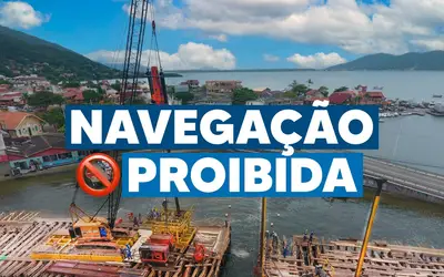 Navegação em área da Lagoa da Conceição será temporariamente proibida para continuidade de Obras